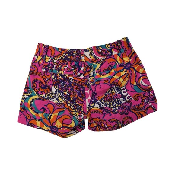 LILLY PULITZER Callahan Shorts Pink 100% Cotton - Picture 11 of 15